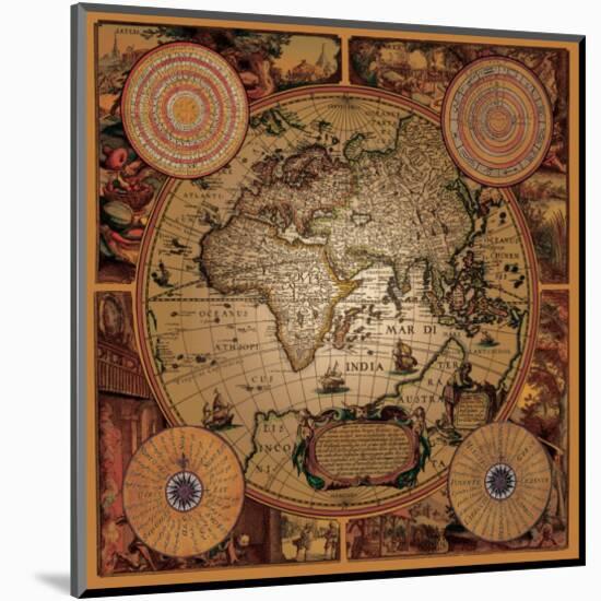 Antique Map, Cartographica I-null-Mounted Premium Giclee Print