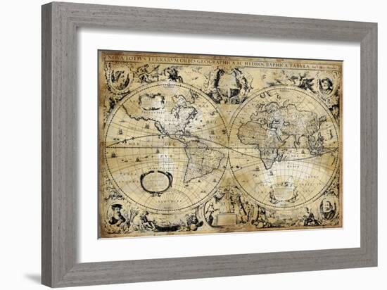 Antique Map I-Russell Brennan-Framed Art Print