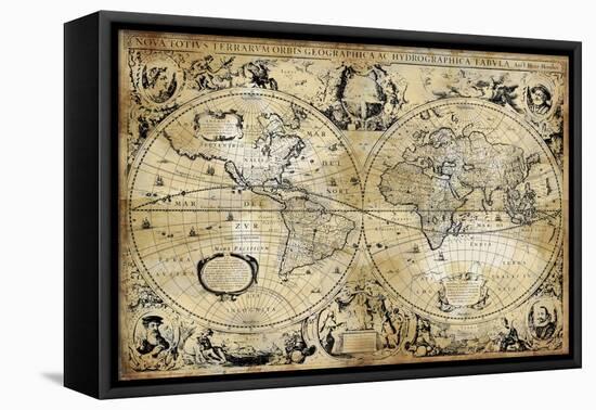 Antique Map I-Russell Brennan-Framed Stretched Canvas