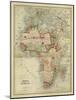 Antique Map of Africa-Alvin Johnson-Mounted Art Print