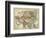 Antique Map of Asia-Alvin Johnson-Framed Art Print