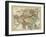 Antique Map of Asia-Alvin Johnson-Framed Art Print