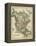 Antique Map of North America-Alvin Johnson-Framed Stretched Canvas