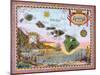 Antique Map of Old Hawaii-Steve Strickland-Mounted Giclee Print