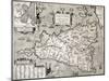 Antique Map Of Sicily With Syracuse Detail-marzolino-Mounted Art Print