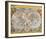 Antique Map, Orbis Terrarum, 1636-Jean Boisseau-Framed Art Print