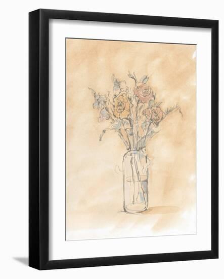 Antique Pastel Floral I-Ethan Harper-Framed Art Print