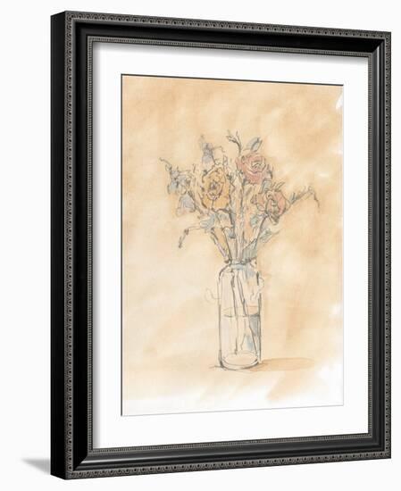 Antique Pastel Floral I-Ethan Harper-Framed Art Print