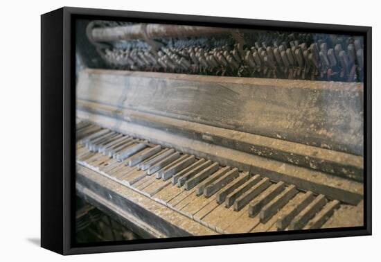 Antique Piano, Ellis Island, New York, New York. Usa-Julien McRoberts-Framed Premier Image Canvas