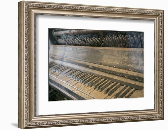 Antique Piano, Ellis Island, New York, New York. Usa-Julien McRoberts-Framed Photographic Print