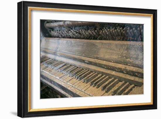 Antique Piano, Ellis Island, New York, New York. Usa-Julien McRoberts-Framed Photographic Print