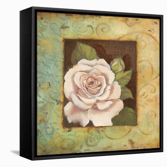 Antique Rose III-Jillian Jeffrey-Framed Stretched Canvas