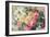 Antique Roses on Tan Crop-Danhui Nai-Framed Art Print