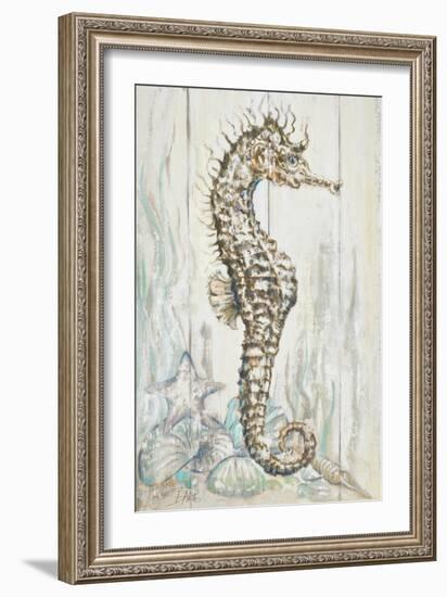 Antique Sea Horse I-Patricia Pinto-Framed Art Print