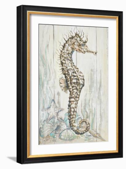 Antique Sea Horse I-Patricia Pinto-Framed Art Print