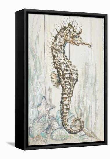 Antique Sea Horse I-Patricia Pinto-Framed Stretched Canvas