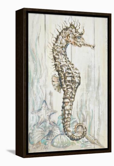 Antique Sea Horse I-Patricia Pinto-Framed Stretched Canvas