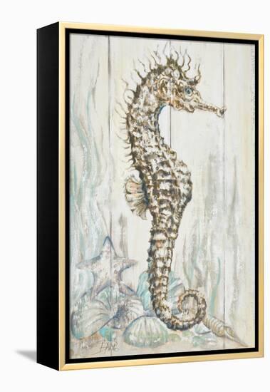 Antique Sea Horse I-Patricia Pinto-Framed Stretched Canvas