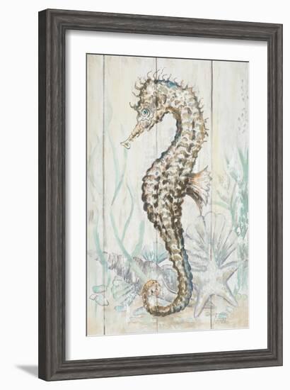 Antique Sea Horse II-Patrcia Pinto-Framed Premium Giclee Print