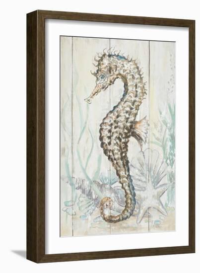 Antique Sea Horse II-Patrcia Pinto-Framed Premium Giclee Print