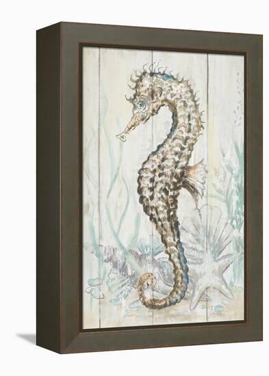 Antique Sea Horse II-Patrcia Pinto-Framed Stretched Canvas