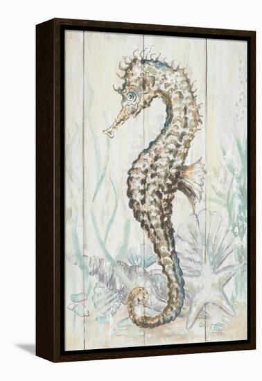 Antique Sea Horse II-Patrcia Pinto-Framed Stretched Canvas