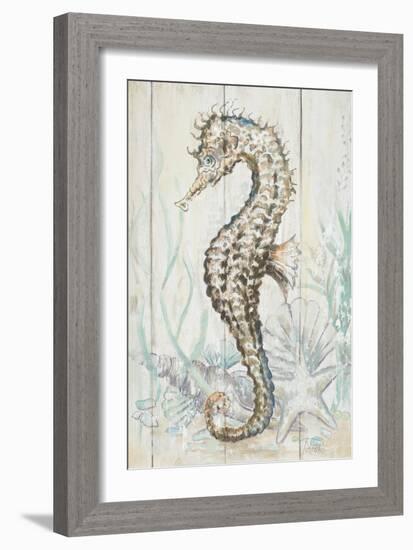 Antique Sea Horse II-Patrcia Pinto-Framed Art Print