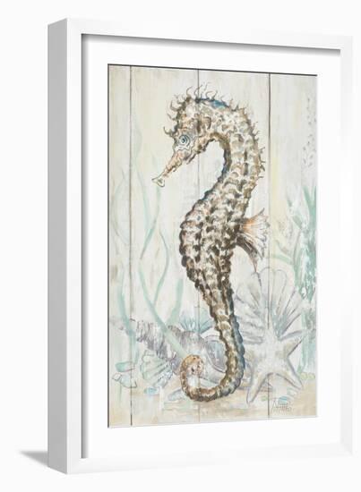 Antique Sea Horse II-Patrcia Pinto-Framed Art Print