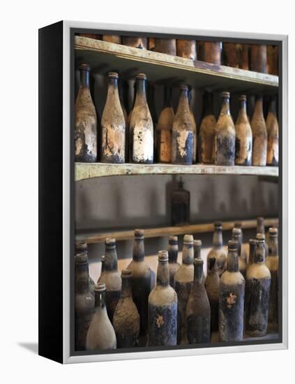 Antique Sherry Jars, Bodegas Gonzalez Byass, Jerez De La Frontera, Spain-Walter Bibikow-Framed Premier Image Canvas