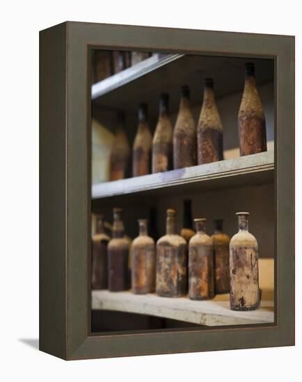 Antique Sherry Jars, Bodegas Gonzalez Byass, Jerez De La Frontera, Spain-Walter Bibikow-Framed Premier Image Canvas