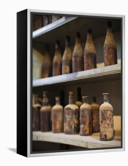 Antique Sherry Jars, Bodegas Gonzalez Byass, Jerez De La Frontera, Spain-Walter Bibikow-Framed Premier Image Canvas