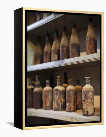 Antique Sherry Jars, Bodegas Gonzalez Byass, Jerez De La Frontera, Spain-Walter Bibikow-Framed Premier Image Canvas