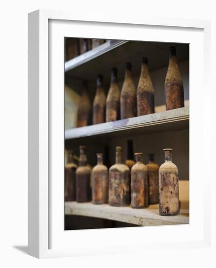 Antique Sherry Jars, Bodegas Gonzalez Byass, Jerez De La Frontera, Spain-Walter Bibikow-Framed Photographic Print