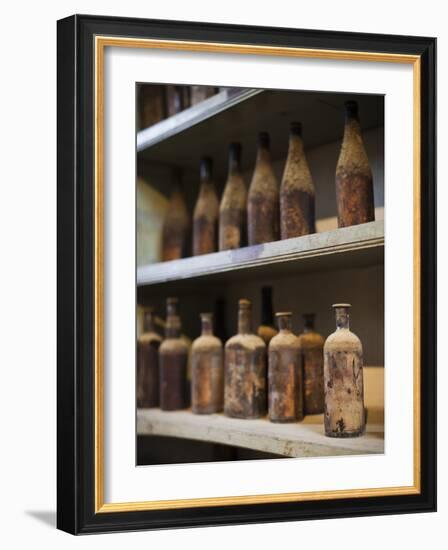 Antique Sherry Jars, Bodegas Gonzalez Byass, Jerez De La Frontera, Spain-Walter Bibikow-Framed Photographic Print