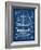 Antique Ship Blueprint I-Vision Studio-Framed Art Print