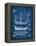 Antique Ship Blueprint I-Vision Studio-Framed Stretched Canvas