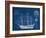 Antique Ship Blueprint IV-Vision Studio-Framed Art Print