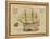 Antique Ship Plan VII-Vision Studio-Framed Stretched Canvas