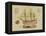 Antique Ship Plan VII-Vision Studio-Framed Stretched Canvas