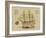 Antique Ship Plan VII-Vision Studio-Framed Art Print