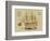 Antique Ship Plan VII-Vision Studio-Framed Art Print