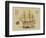 Antique Ship Plan VII-Vision Studio-Framed Art Print