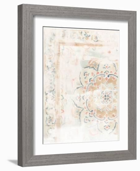 Antique Textile Swatch IV-June Vess-Framed Art Print