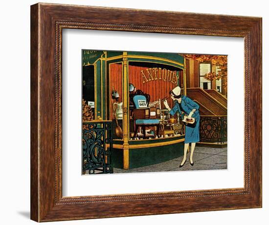 "Antique TV," October 27, 1962-James Williamson-Framed Giclee Print