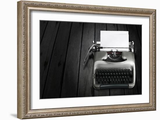 Antique Typewriter-Policas-Framed Premium Giclee Print