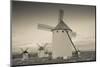 Antique windmills in a field, Campo De Criptana, Ciudad Real Province, Castilla La Mancha, Spain-null-Mounted Photographic Print