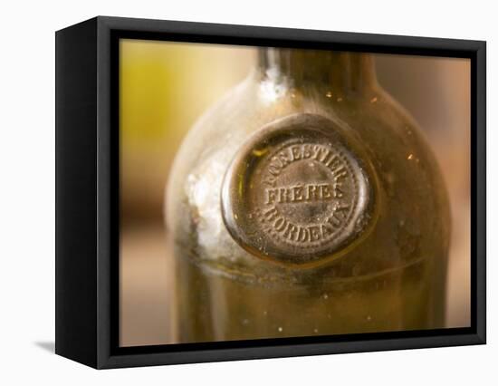 Antique Wine Bottle with Molded Seal, Chateau Belingard, Bergerac, Dordogne, France-Per Karlsson-Framed Premier Image Canvas