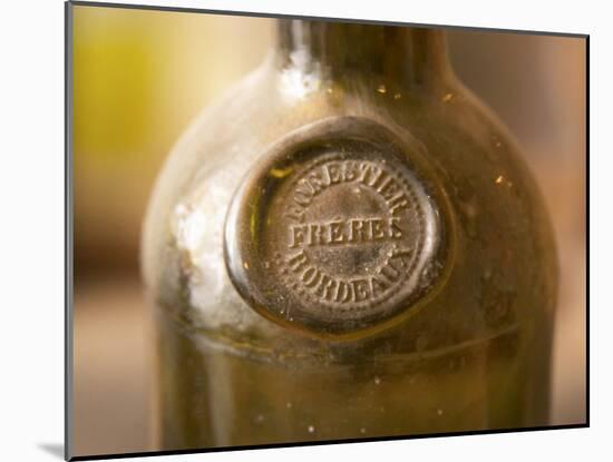 Antique Wine Bottle with Molded Seal, Chateau Belingard, Bergerac, Dordogne, France-Per Karlsson-Mounted Photographic Print