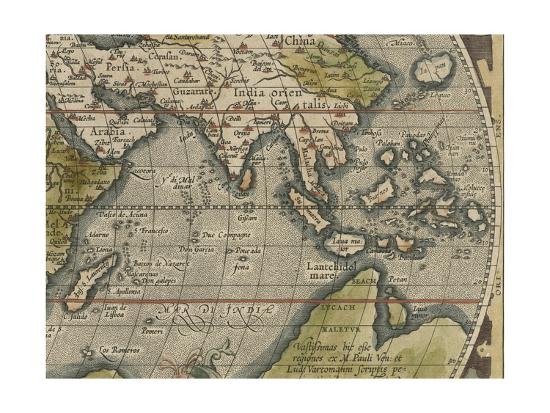 antique world map grid