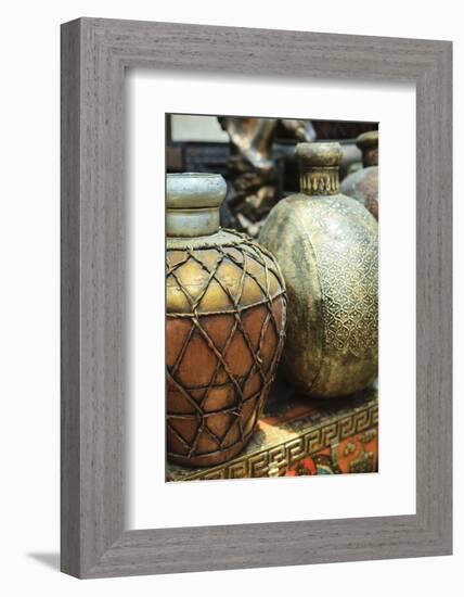 Antiques, Souk Madinat, Dubai, United Arab Emirates, Middle East-Amanda Hall-Framed Photographic Print